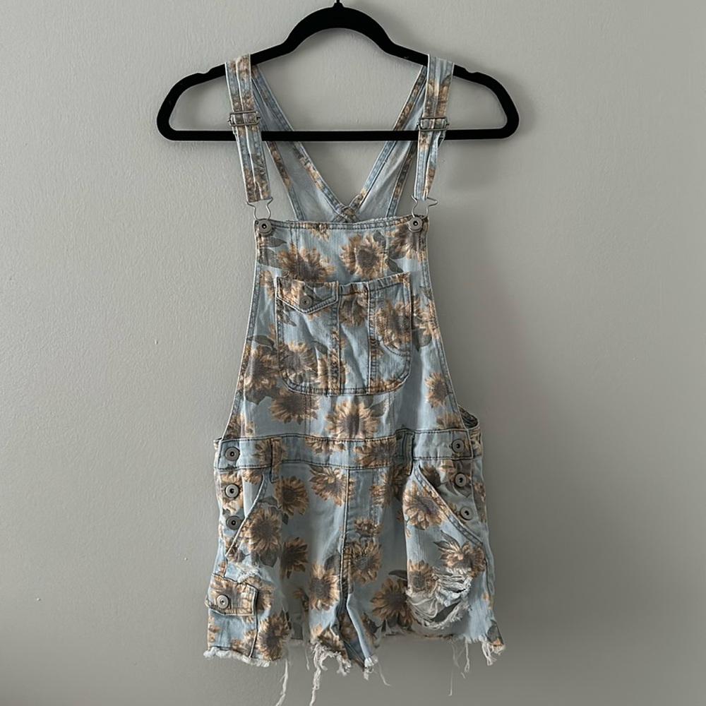 Sunflower Overalls Shorts
